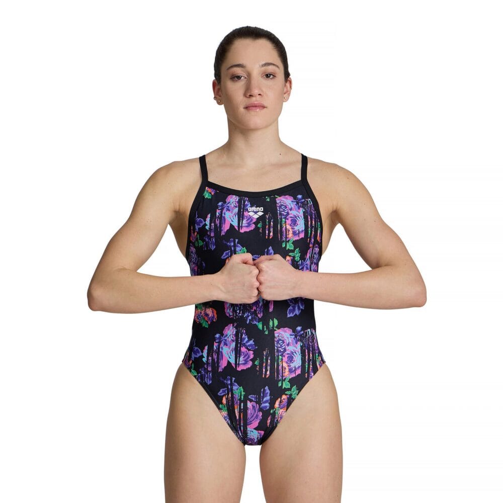 Arena Women's Rose Textures Xcros Back Swimsuit