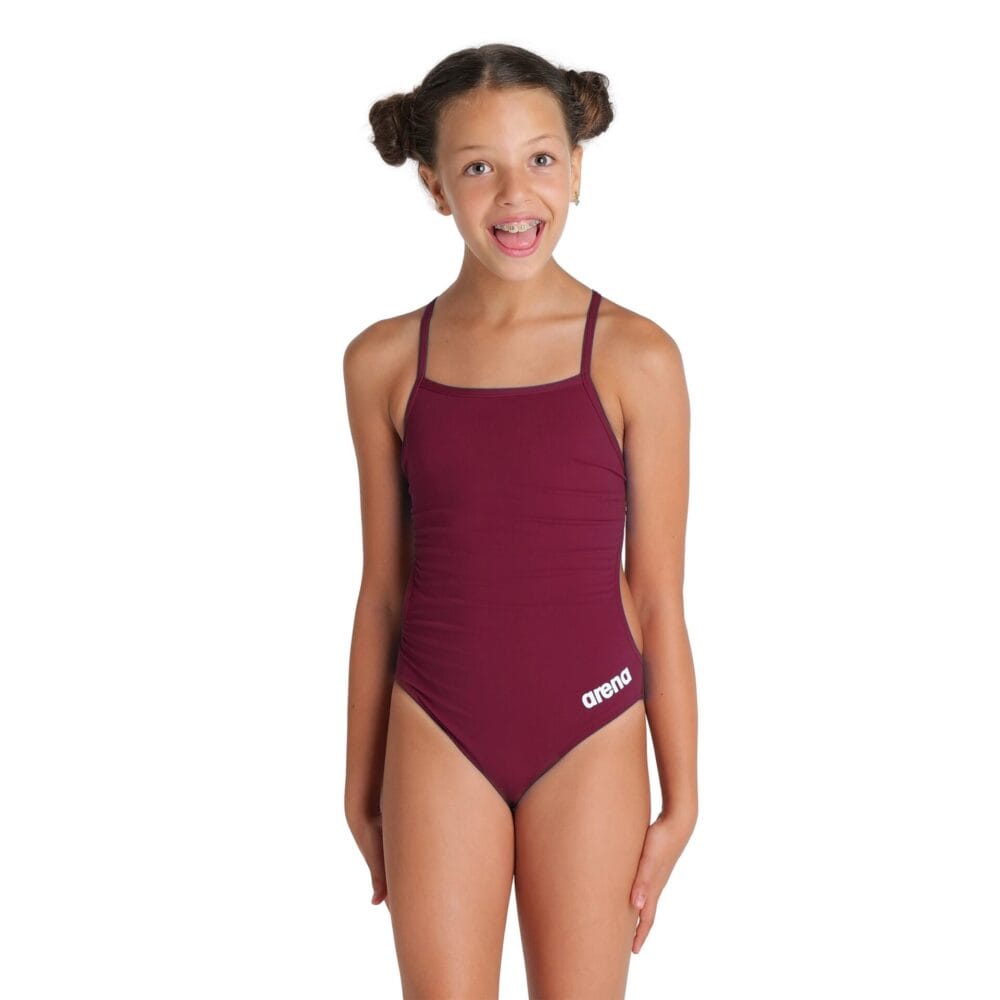 Arena Girl's Solid Team Challenge Swimsuit - Image 7