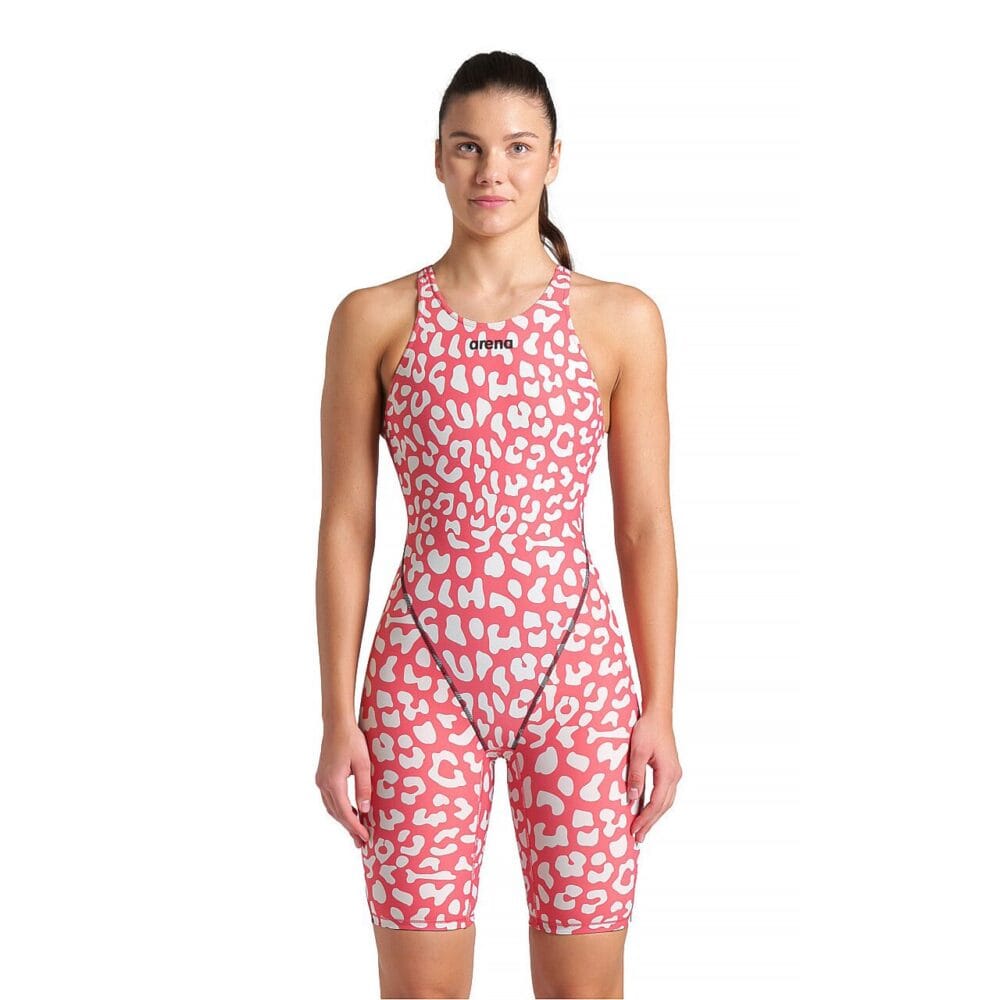 Arena Women's Powerskin ST Next LE Full Body Short Legs Open Back Leopard - Image 2