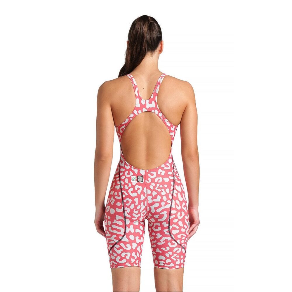 Arena Women's Powerskin ST Next LE Full Body Short Legs Open Back Leopard - Image 6