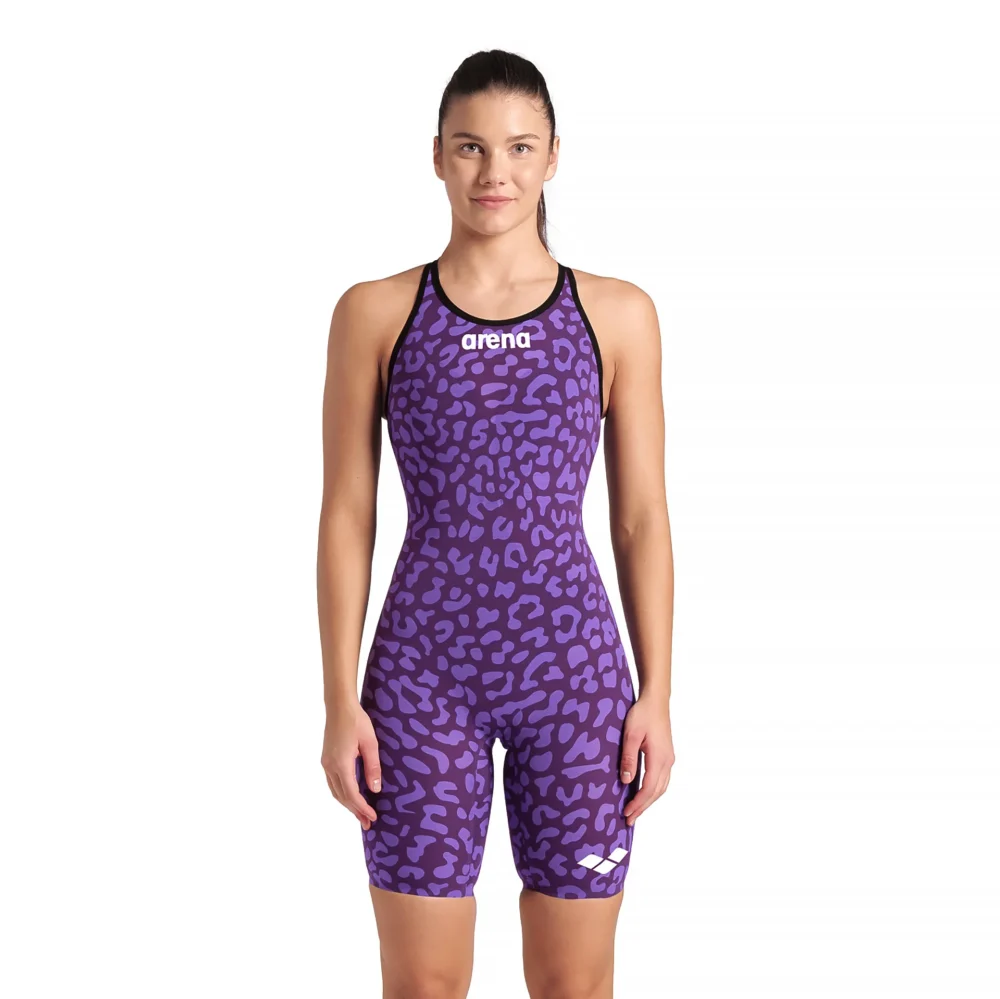 Arena Women's Carbon Air 2 LE Full Body Short Legs Close Back Leopard - Image 5