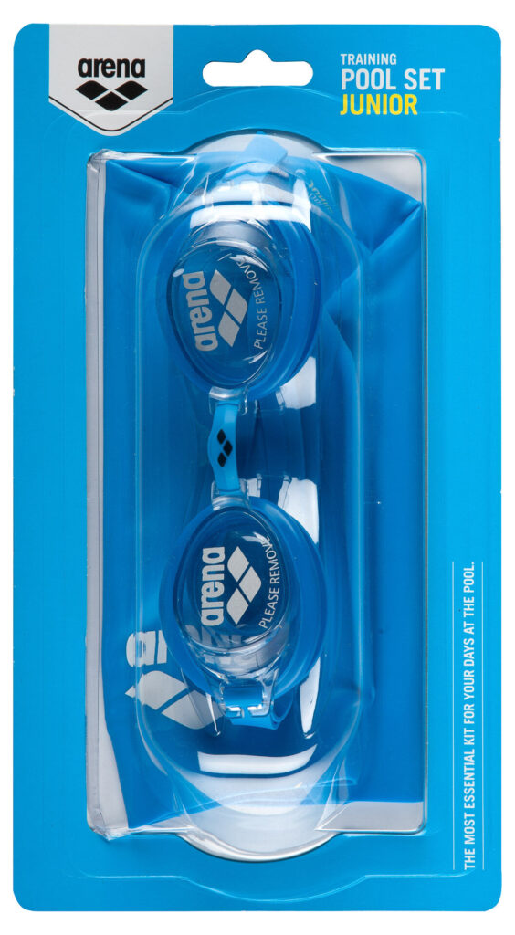 Arena Junior Pool Goggles and Swim Cap Set