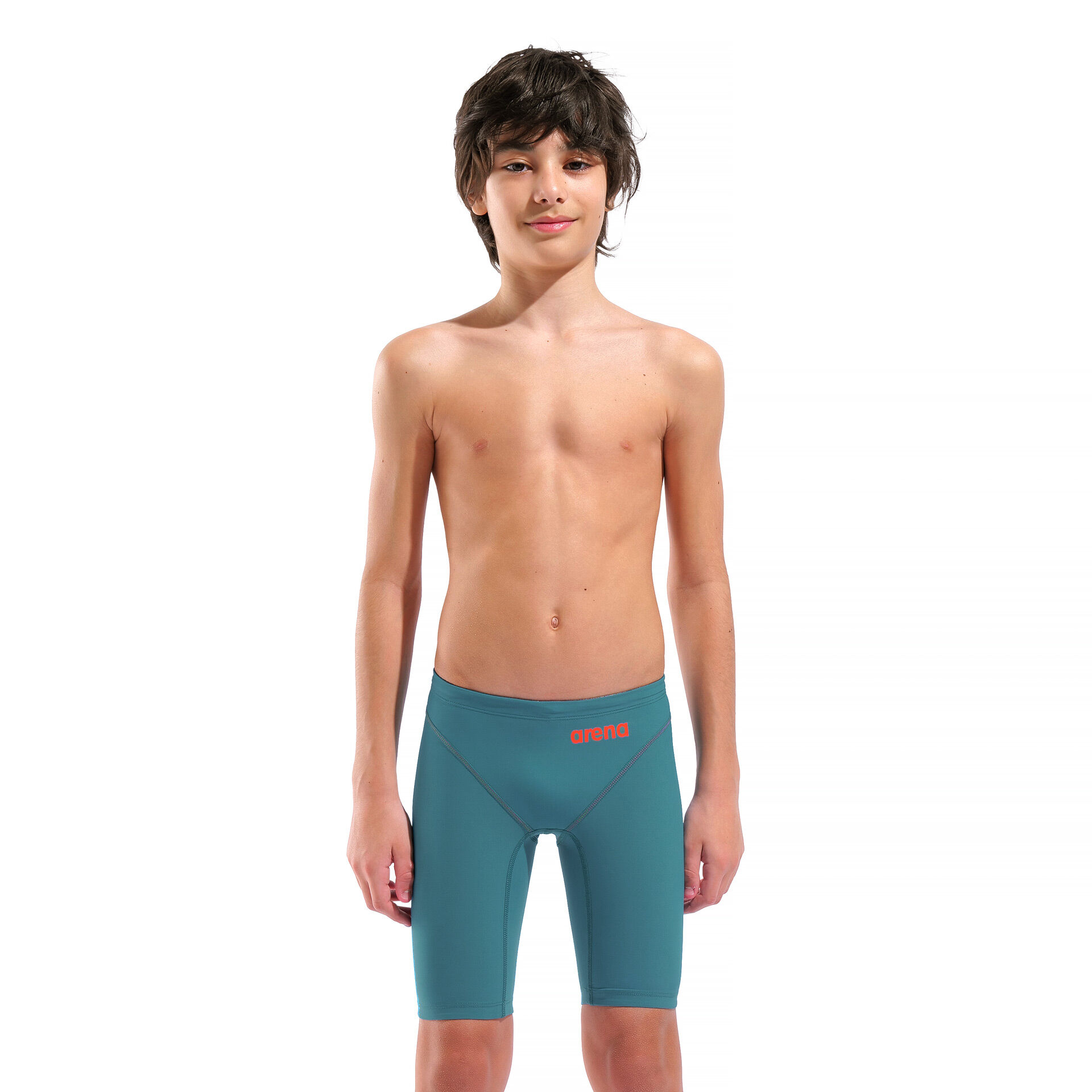 Arena Boys' Powerskin Impulso Jade Aura Limited Edition Jammer