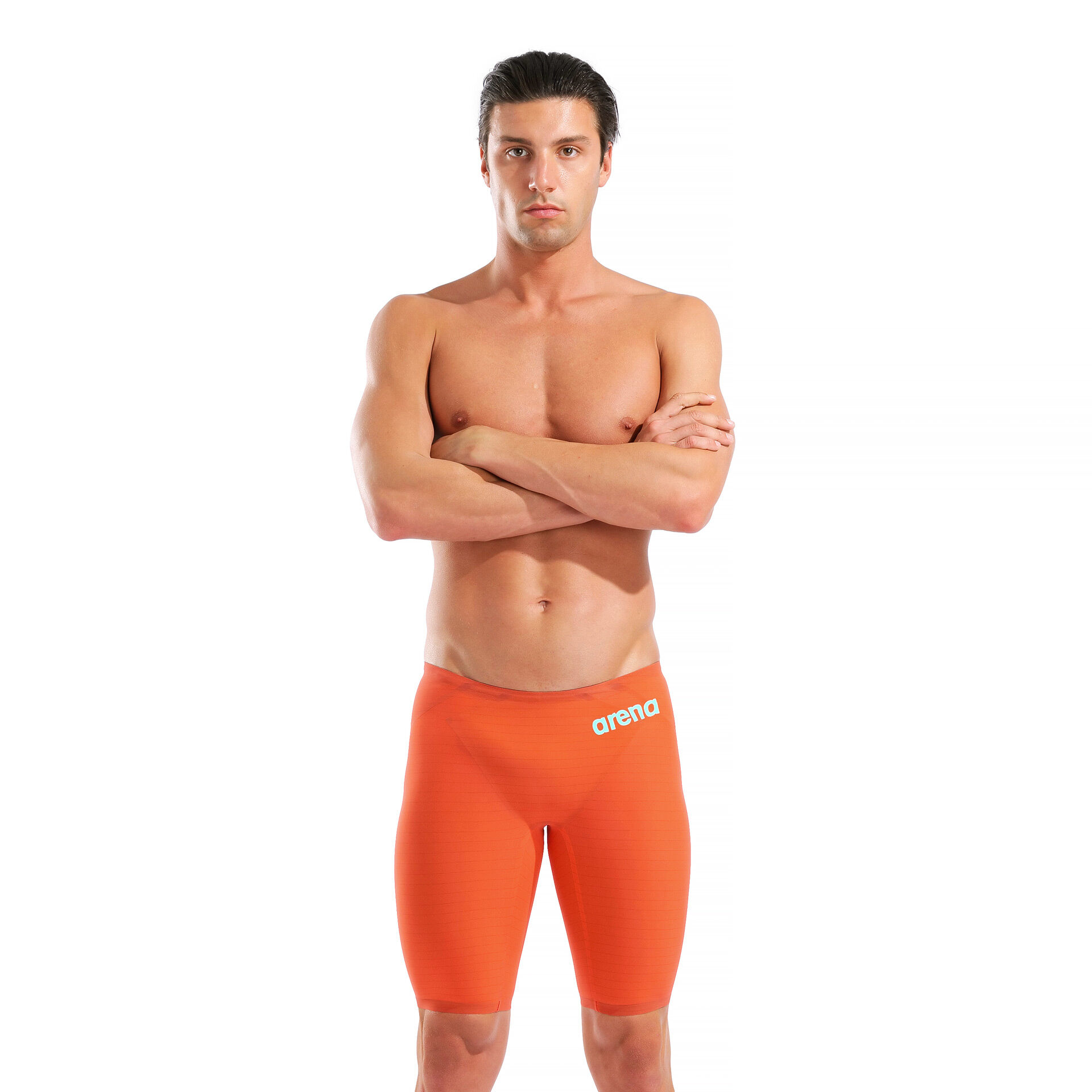 Arena Men's Powerskin Carbon Air 2 Sunset Coral Limited Edition Jammer